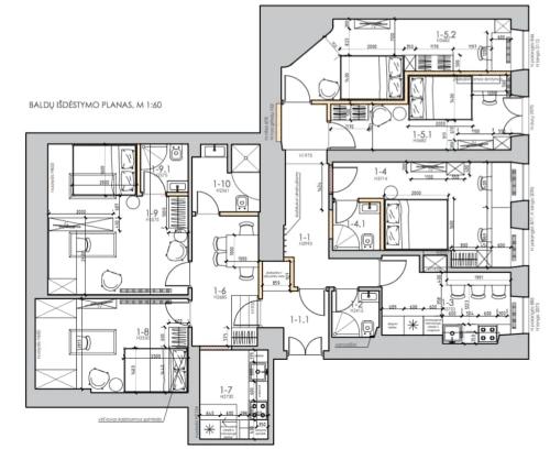 Domillion Duplex Apt 11 ppl 4baths Vokieciu V10C - image 5