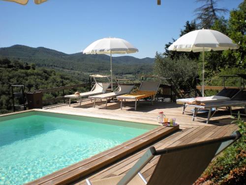 สระว่ายน้ำ, Farmhouse in Cortona in สกานิซซา