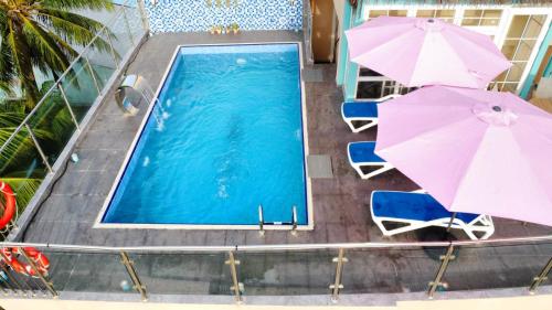 Zwembad, Breeze Haven Surf Retreat in Thaa Atoll