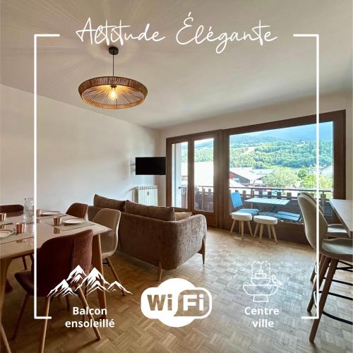 Altitude Élégante - Centre Ville - WIFI - Balcon - Location saisonnière - Barcelonnette