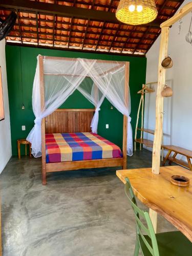 Bed, Loft 1 - Casa Aratu Guaiu Barra de Mamanguape in Baia Da Traicao