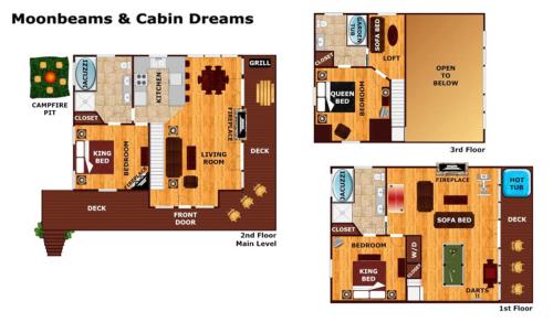 Moonbeams & Cabin Dreams by American Patriot Getaways – khách sạn tại Ngoại ô Pigeon Forge
