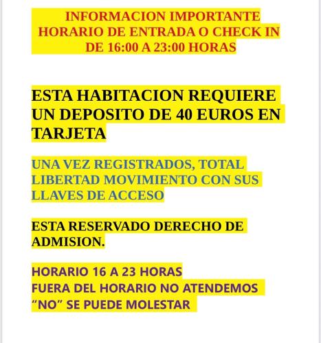 Pensión LF - No Fumadores - Sin Ascensor