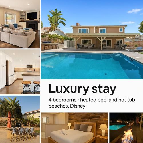 OC Heated Pool,Fire Pit,Spa,BBQ,Disney,Beaches in Mission Viejo