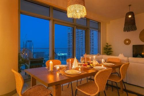 Keyrock Sea-View Penthouse - Dubai Marina, Pool & Sauna, Dubái (foto 4)