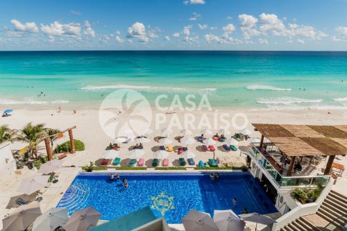 *TURQUOISE ESCAPE- Beachfront Studio by Casa Paraiso*, Cancún