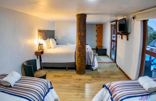 1 double bed