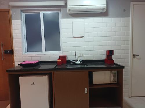 ห้องครัว, Studio Confortável (Studio Confortavel) in สวนเซาลุยส์