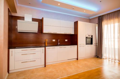 مطبخ, منزل 44 متر مربع من 1 غرفة و1 حمام خاص في Zavala (Harmonia Apartments Budva) in Zavala