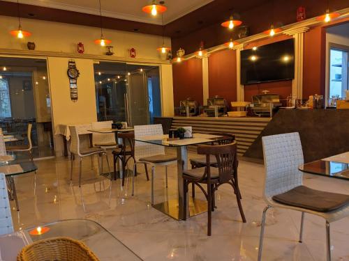 餐廳, Апартаменти біля парку з бюветом мінеральної води (Апартаменти біля парку з бюветом мінеральноі води) in 特魯斯卡韋茨