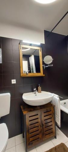 Fürdőszoba, Apartment Schildenstein in Rottach-Egern