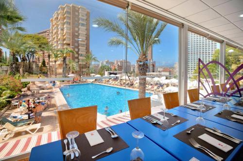 Restaurant, Hotel Servigroup Torre Dorada in Playa de Poniente
