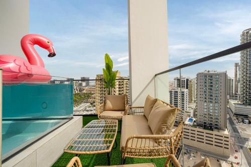 Private Pool! Exceptional 2 Bedroom! Brand New Building with Pool and Gym!, Dubaj (zdjęcie 2)