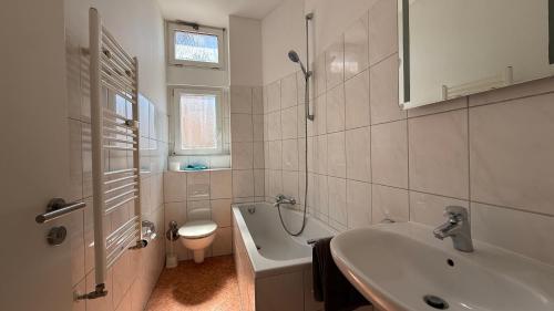 Fürdőszoba, City Apartments Frankfurt in Gutleutviertel