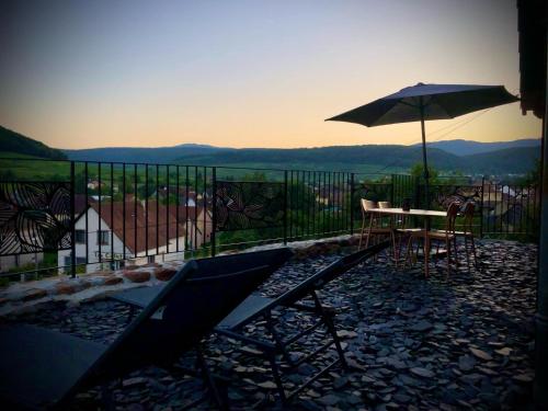 Balkon/teras, Le chalet du Hibou in Rouffach