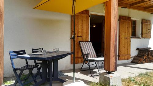 Erkély/terasz, Chocard rez, studio de charme à La Sage (Chocard rez, studio de charme a La Sage) in Evolene