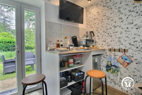 Iekārtas, Le Tigîte B & B - entrée privée, petit-déj et linge inclus, 2 espaces nuit possibles, 1 à 4p (Le Tigite B&B - entree privee, petit dej-linge-menage inclus, options repas, 2 espaces nuit separes,) in Allaire