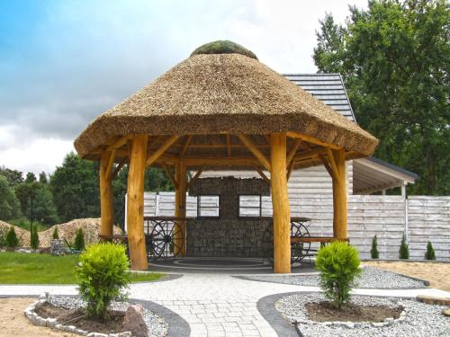 Dārzs, A wooden, eco-friendly house by the Goszcza lake Living room, 2 bedrooms in Mocki