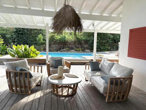 Balcony/terrace, Villa avec piscine privee a Capesterre-de-Marie-Galante in Capesterre-de-Marie-Galante