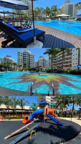 BETO CARRERO Apartamento 3Q com 2 vagas, Praia, Piscina, Playground e Academia, na Quadra do Mar, Na