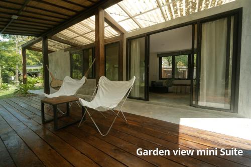 Suite, gartenblick