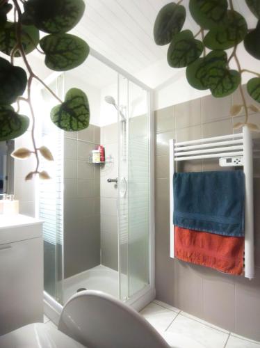 Chambre indépendante avec salle de bain privée (Chambre independante avec salle de bain privee) in Montpezat-sous-Bauzon
