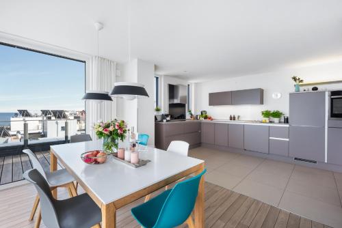 Kitchen, Penthouse Ostsee in Olpenitz
