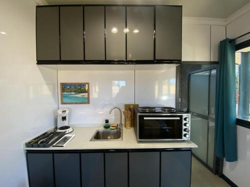 キッチン, MOOREA - Naku Kahi Bungalow 1 in マアタ