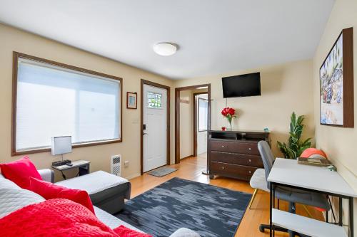 Apartment #2 with large kitchen across the street from the beach