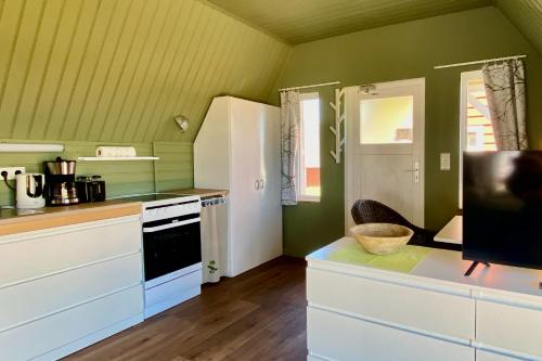 virtuve, Vier Winde Usedom - Ferienanlage in Krummin