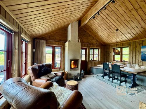 Modern cabin sauna, BBQ & beautiful view Filefjell in Tyinkrysset