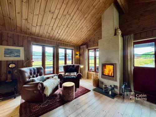 Modern cabin sauna, BBQ & beautiful view Filefjell in Tyinkrysset
