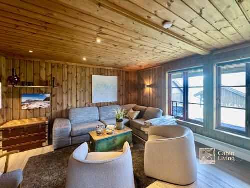 Modern cabin sauna, BBQ & beautiful view Filefjell in Tyinkrysset