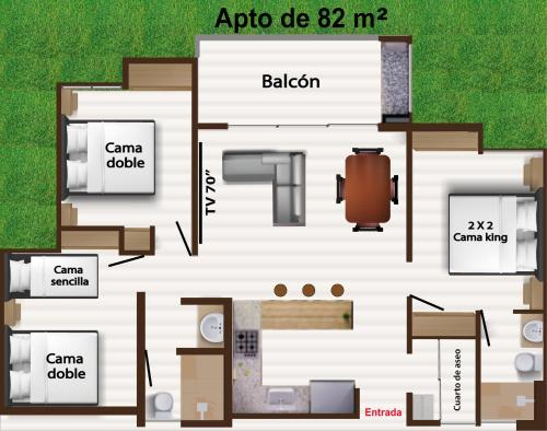 Con piscinas y jacuzzis, apto de lujo y muy dotado cerca al centro de Villeta