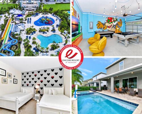 Charming Home With Themed Rooms, Game Room And Waterpark & Resort Access Near Disney At Encore Resorts Reunion - 300Pn