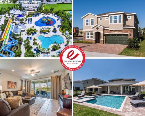 Elegant Home Near Disney With Private Pool And Waterpark & Resort Access At Encore Resorts Reunion - 391Fl