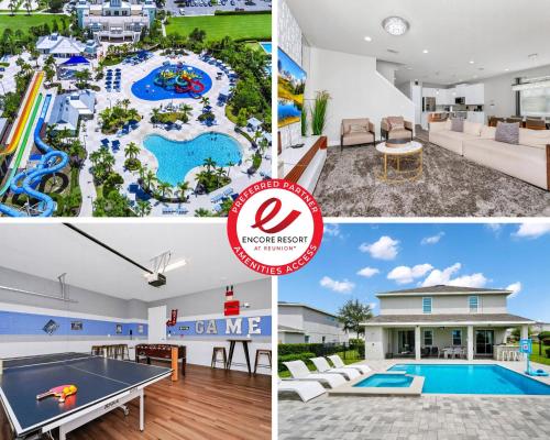 Striking Home With Games, Outdoor Kitchen Near Disney With Waterpark & Resort Access At Encore Resort - 7742Ff