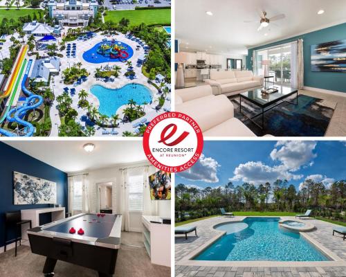 Chic Home with Private Pool near Disney World - 7706F - main image