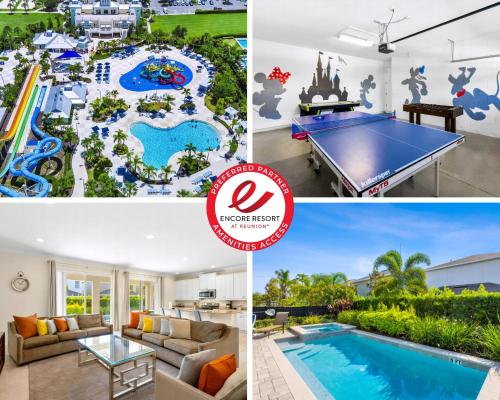 Delightful Home Near Disney With Private Pool, Themed & Game Room With Waterpark & Resort Access At Encore Resorts Reunion - 451No