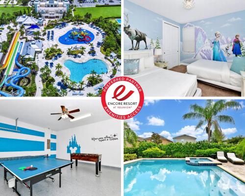 Lively Home Near Disney With Private Pool, Game And Themed Rooms With Waterpark & Resort Access At Encore Resorts Reunion - 670La