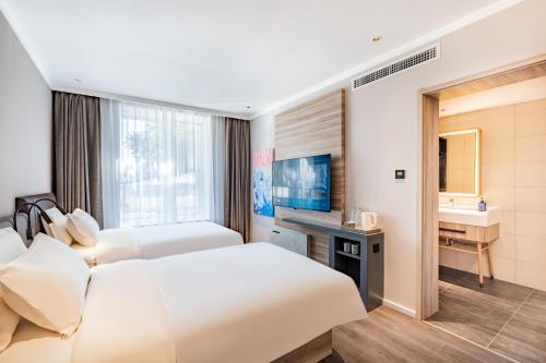 Hanting Hotel Beijing Jiujingzhuang Heyi Subway Station in محطة سكة حديد الجنوب / يونغدينغمن / نانيوان