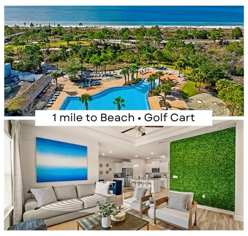 4 Bedroom Sleeps 10 Beach Resort Pool, Golf Cart Included! Sunsets - Port St. Joe, FL