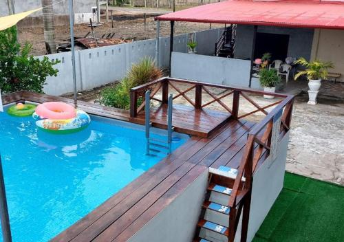 泳池, Sunrise & Sunset Resort Nickerie in 尼烏尼科里