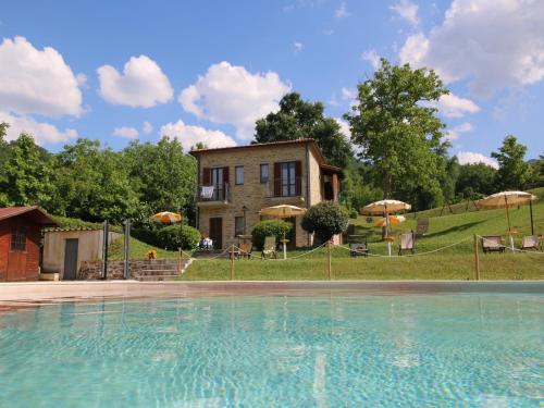 Viesnīcas āriene, Apartment in Marche with Pool & Terrace in Apecchio