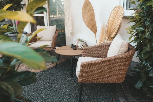 陽台/露台, Waldzauber Appartement in 霍爾豪森