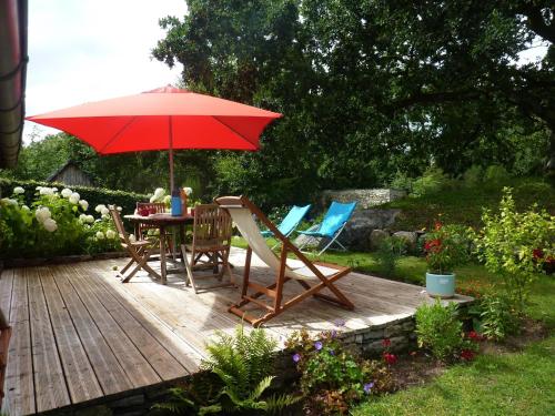 Balkons/terase, Holiday Home in Huelgoat near Monts dArree in Huelgoat