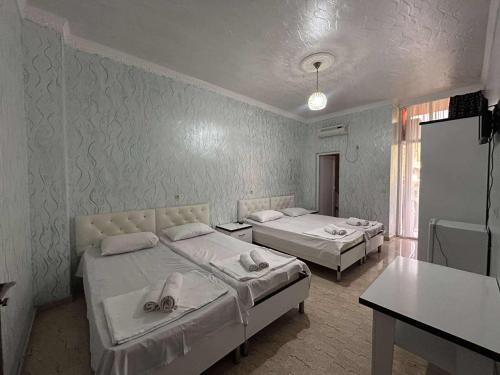 3 twin beds