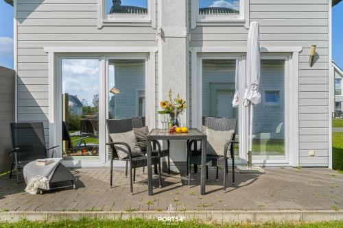 Ban công/sân hiên, Ferienhaus Skipper-Auszeit Olpenitz in Olpenitz