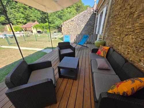 Градина, Gîtes Le Carpe Diem, Cottage Le Petit Pattaris (Gites Le Carpe Diem, Cottage Le Petit Pattaris) in Frayssinet-le-Gélat