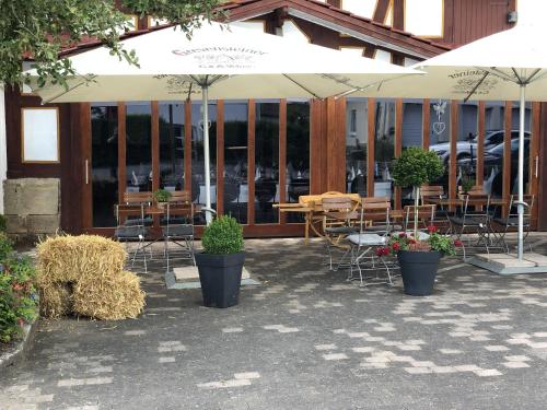 A szálláshely kívülről, Hotel Wettlaufer in Homberg (Efze)